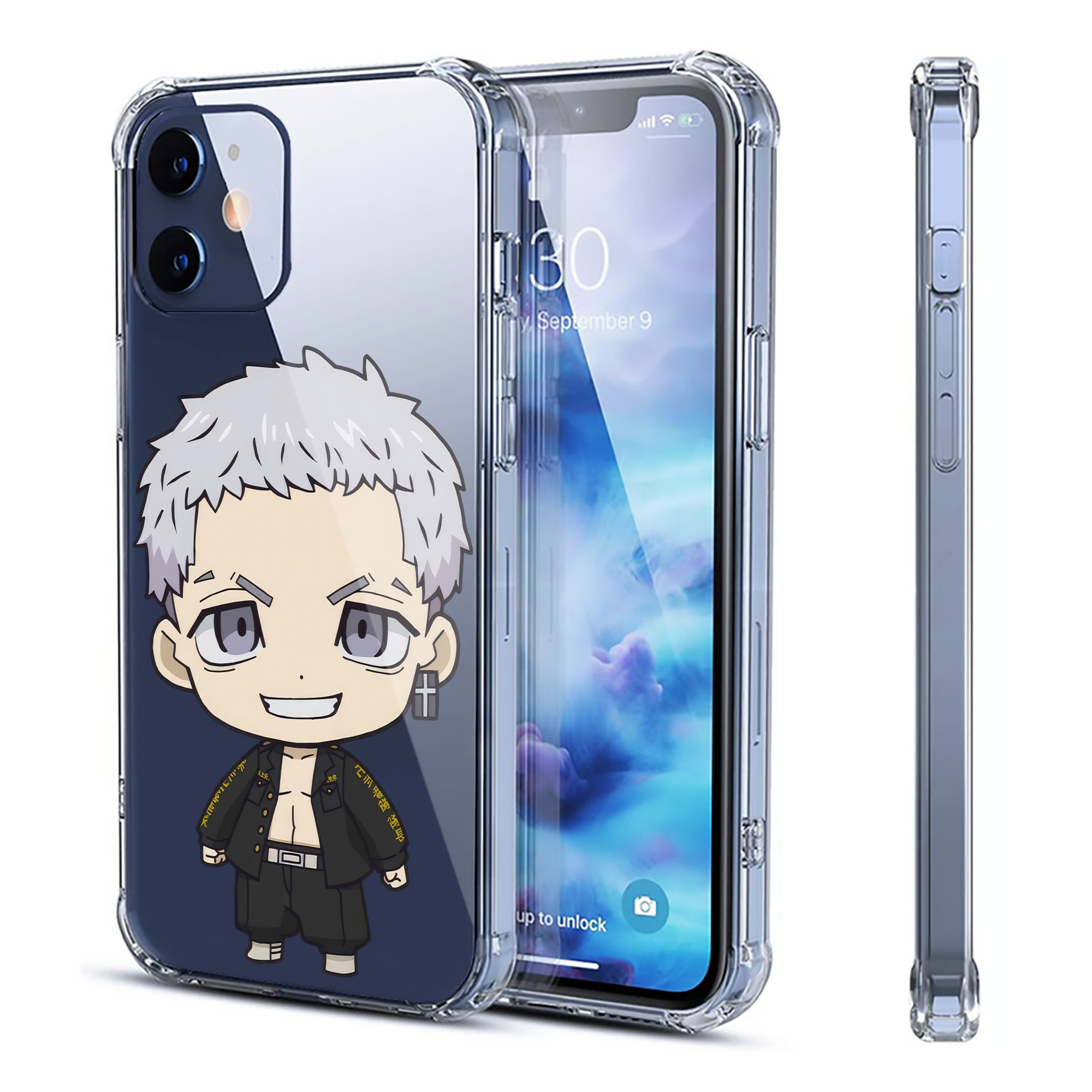 （画像用） 東京リベンジャーズ Tokyo Revengers 【iPhone 12シリーズ対応】透明スマホケース（クリアソフトケース）